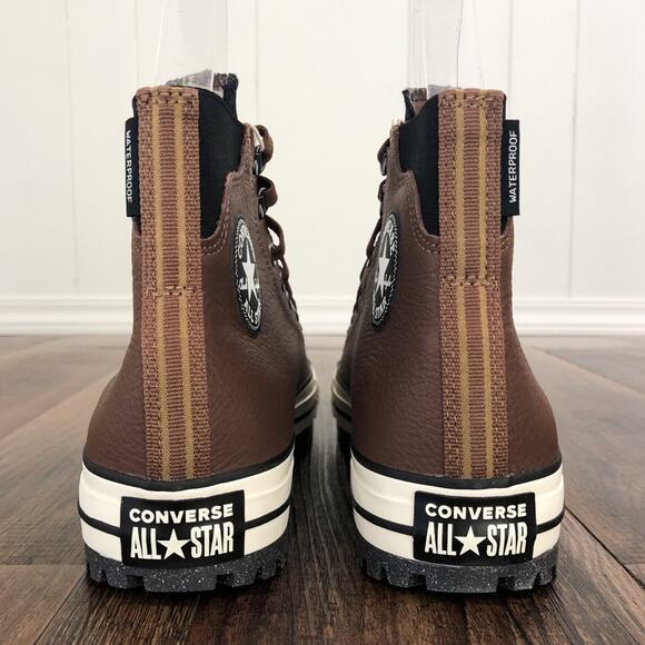 Converse Chuck Taylor All Star City Trek Waterproof Boot Men Size 10 Brown Black - Picture 9 of 14